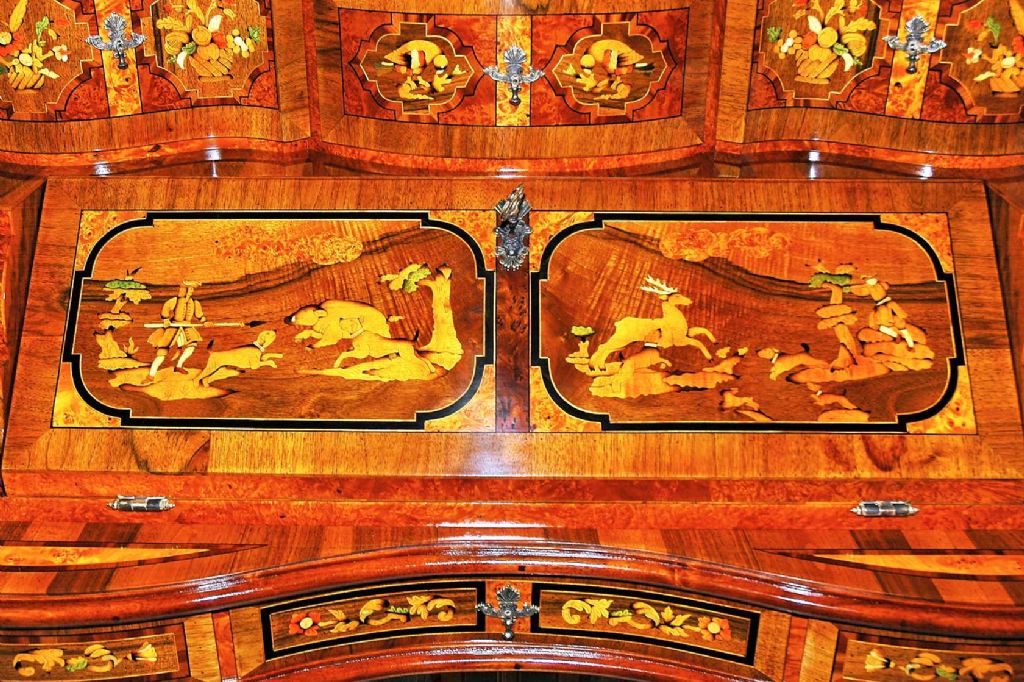 sekretář velký - detail klopny